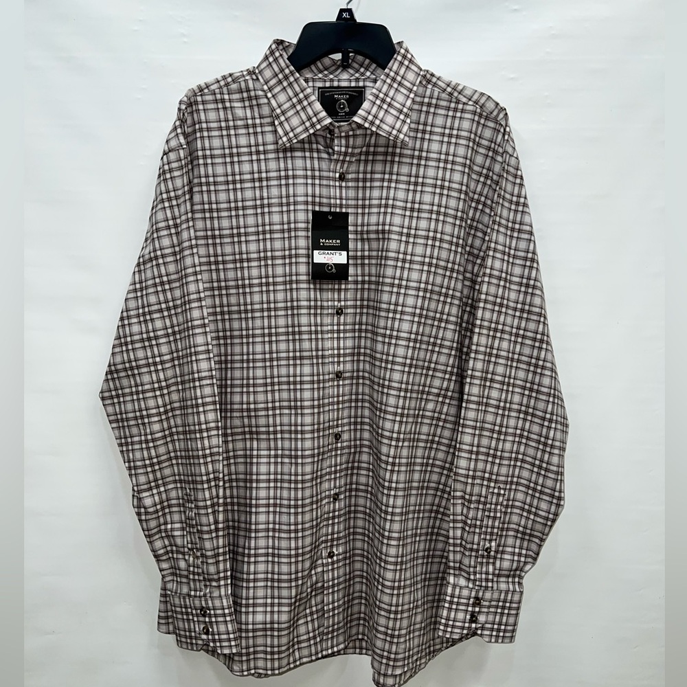 Maker & Company Shirt Mens XXL Multicolor Long Sleeve 100% Cotton NWT